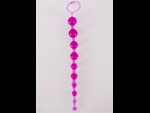 Фиолетовая анальная цепочка из 10 шариков