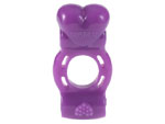 Фиолетовое кольцо с дабл-вибрацией TWICE THE LOVE