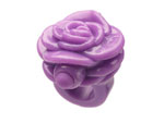 Фиолетовое кольцо-цветок на палец с вибрацией GOSSIP RING